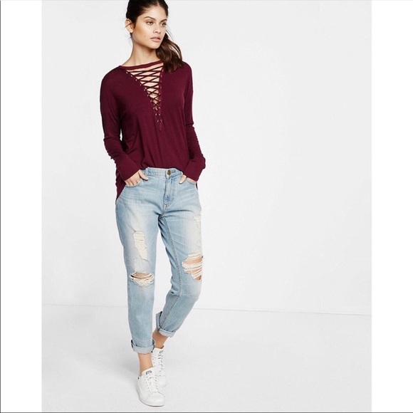 Express Criss Cross Strappy Medium Long Sleeve - Picture 4 of 13